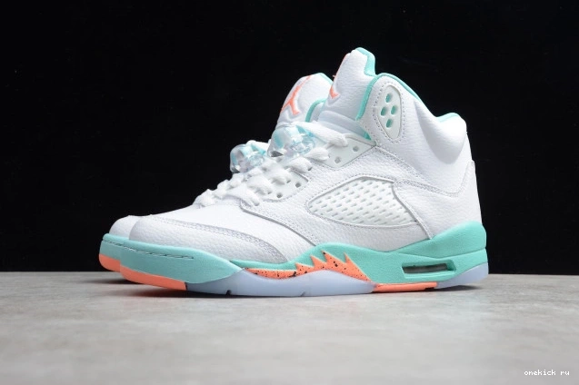 Rep Onekick Light 440892-100 Air Jordan GS Aqua 5 0821